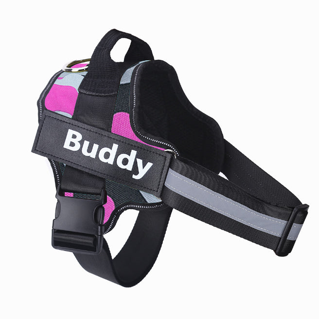 Arnês Refletor Ajustável Anti Puxão para Cães (Buddy)