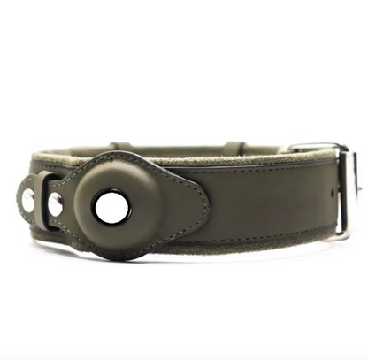 Coleira de Couro com Localizador GPS