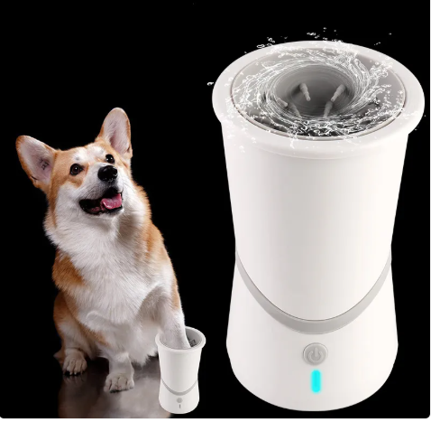 Lava-Patas Elétrico para Cães