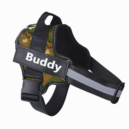 Arnês Refletor Ajustável Anti Puxão para Cães (Buddy)