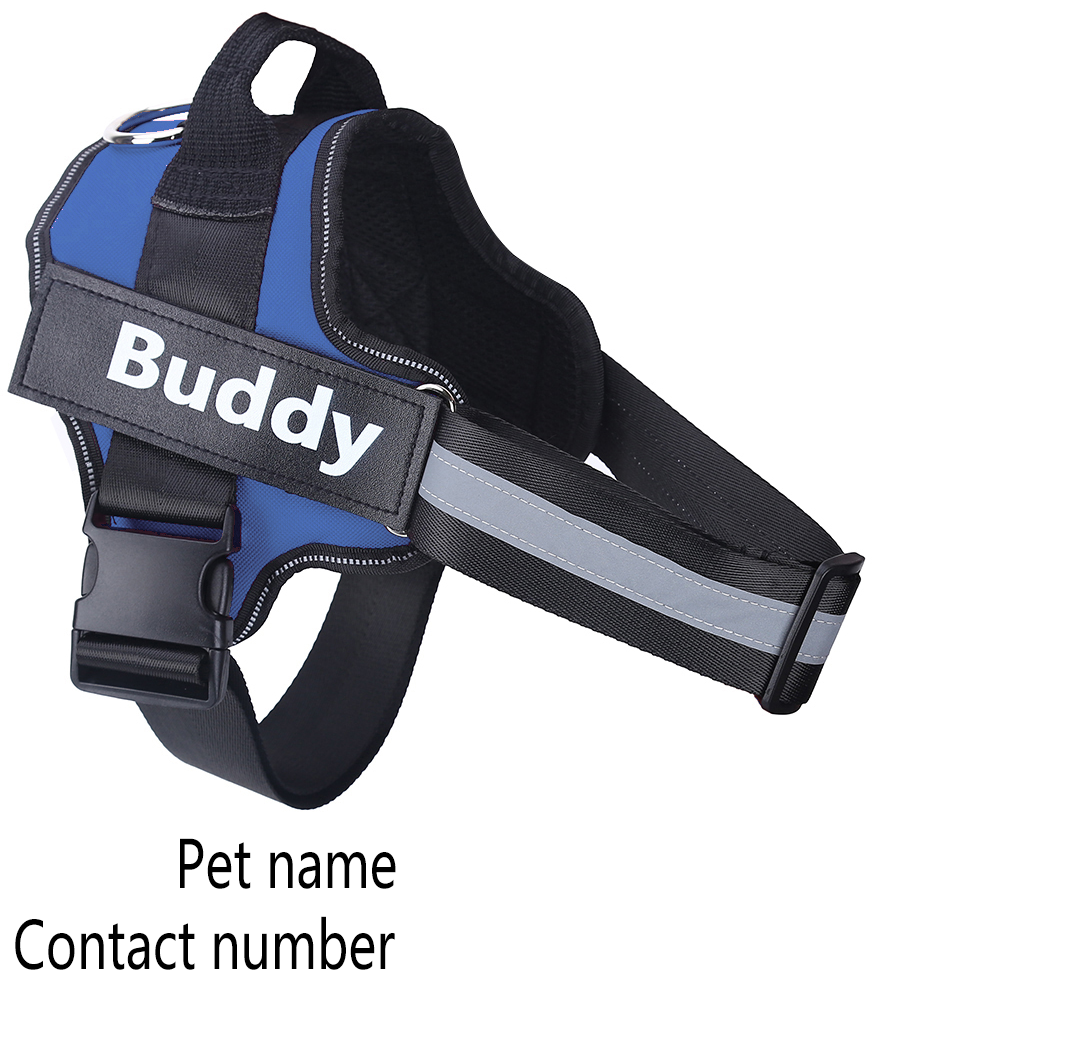 Arnês Refletor Ajustável Anti Puxão para Cães (Buddy)