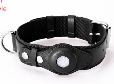 Coleira de Couro com Localizador GPS