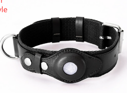 Coleira de Couro com Localizador GPS