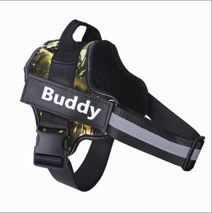 Arnês Refletor Ajustável Anti Puxão para Cães (Buddy)