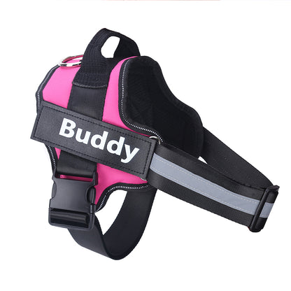 Arnês Refletor Ajustável Anti Puxão para Cães (Buddy)