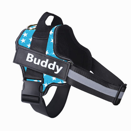 Arnês Refletor Ajustável Anti Puxão para Cães (Buddy)