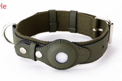 Coleira de Couro com Localizador GPS